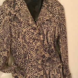 St. John black and gold blazer